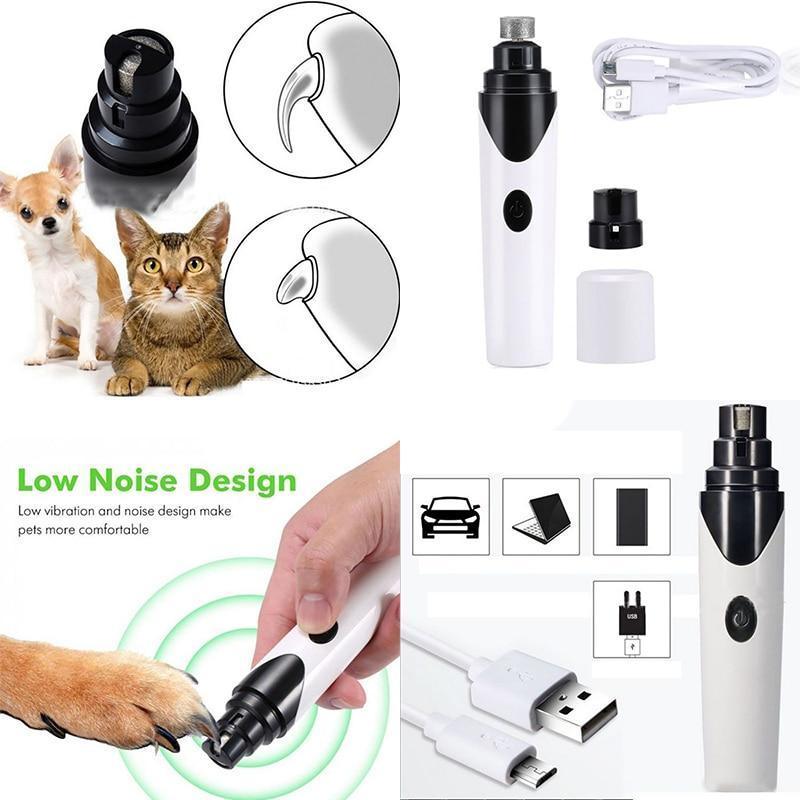 Aparador de Unhas Revolucionário para o seu Animal com USB (INDOLOR) - basikhome